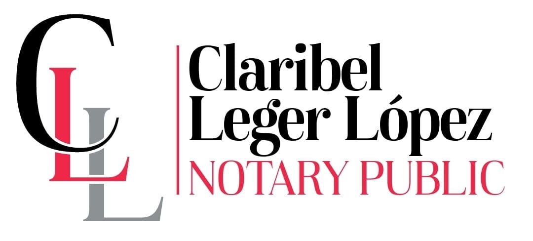 Claribel Leger López, Notary Public